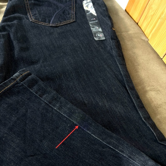 Distinctly Bootcut Jeans Women's 14 Avg. LANE BRYANT Blue Denim Dark Wash *READ* - Picture 14 of 16